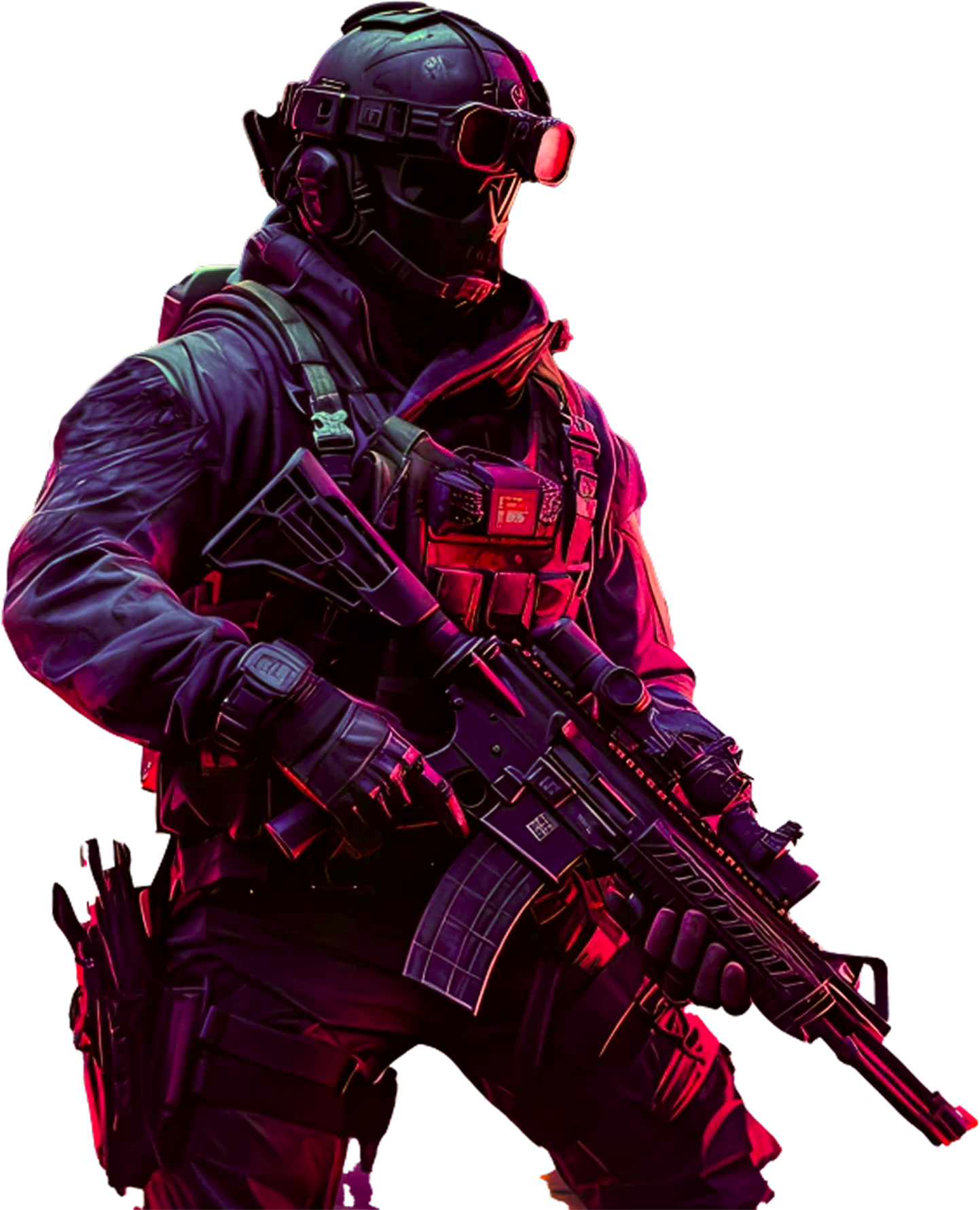 Soldier with equipment